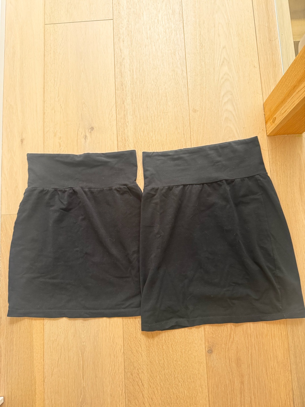 Two Talula Black Stretch Waist Mini Skirts- XS